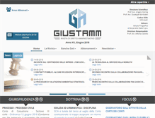 Tablet Screenshot of giustamm.it